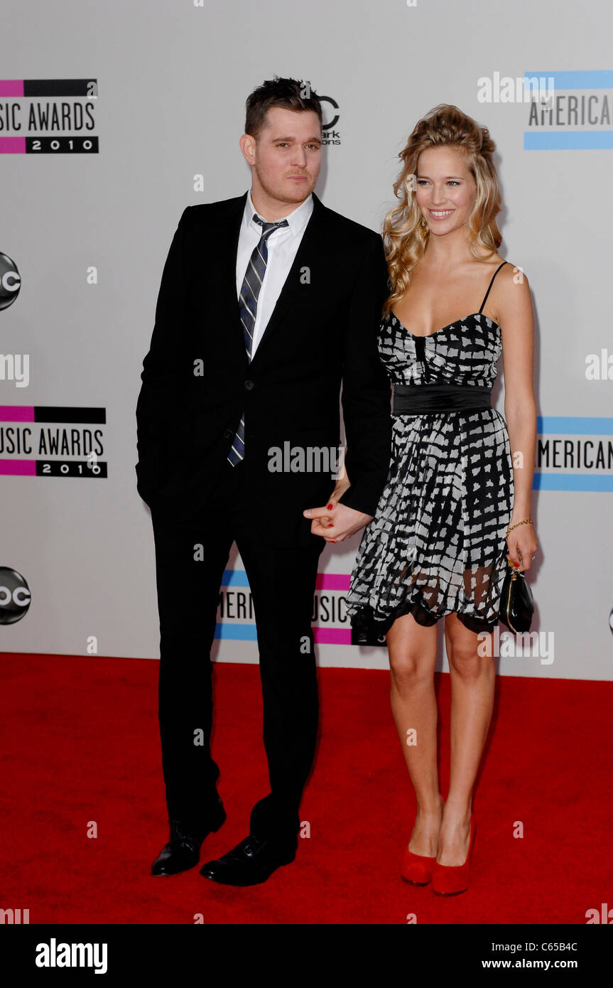 Michael Buble?, Luisana Lopilato at arrivals for The 37th Annual American Music Awards (2010 AMA's) - ARRIVALS, Nokia Theatre L.A. LIVE, Los Angeles, CA November 21, 2010. Photo By: Elizabeth Goodenough/Everett Collection Stock Photo