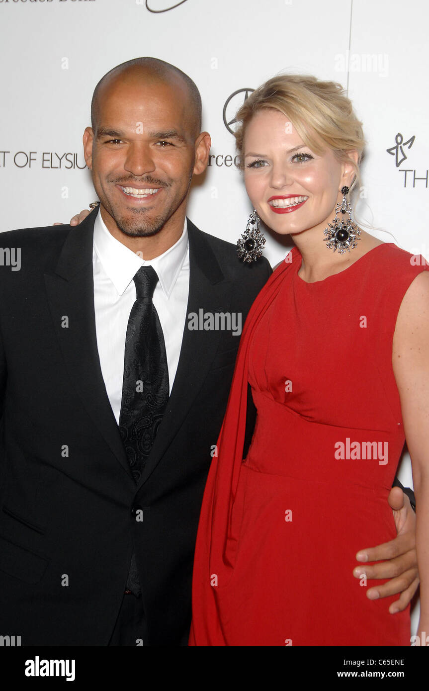 Amaury Nolasco, Jennifer Morrison at arrivals for The Art of Elysium Fourth Annual Black Tie Charity Gala HEAVEN, The Annenberg Stock Photo