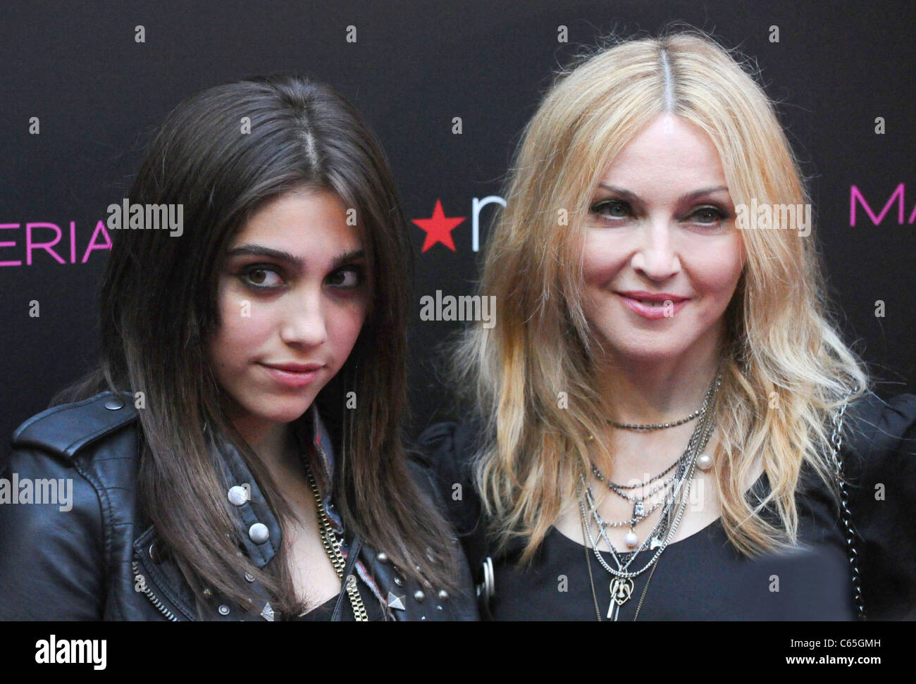 Lourdes Leon, Madonna at in-store appearance for The Material Girl Collection Launch, Macy's Herald Square Department Store, New York, NY September 22, 2010. Photo By: Rob Rich/Everett Collection Stock Photo