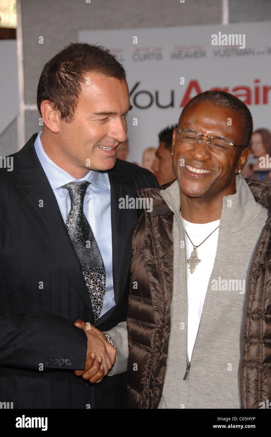 Julian McMahon, Tommy Davidson at arrivals for YOU AGAIN Premiere, El Capitan Theatre, Los Angeles, CA September 22, 2010. Photo By: Michael Germana/Everett Collection Stock Photo