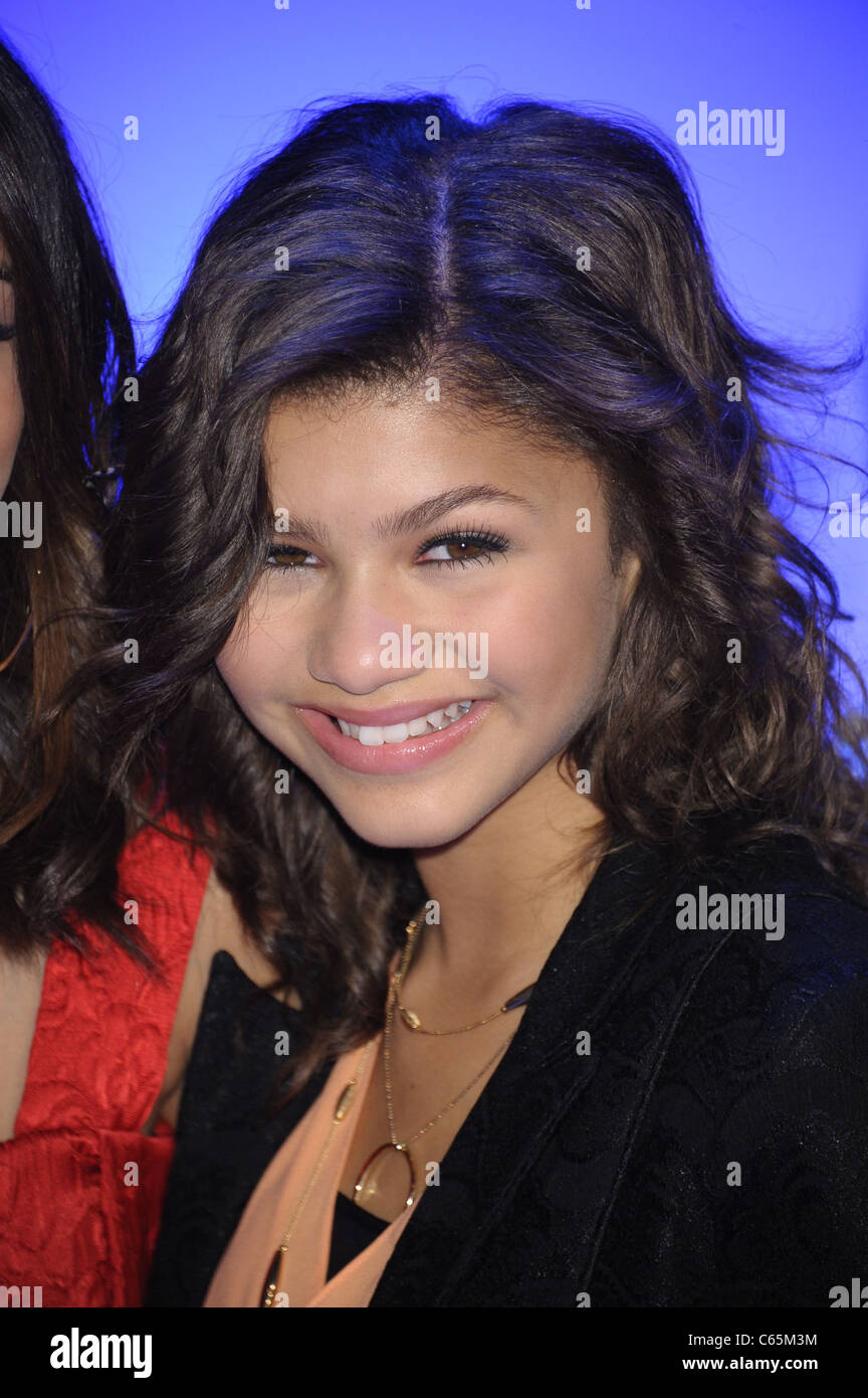 Zendaya at a public appearance for Disney Kids and Family Upfront 2011
