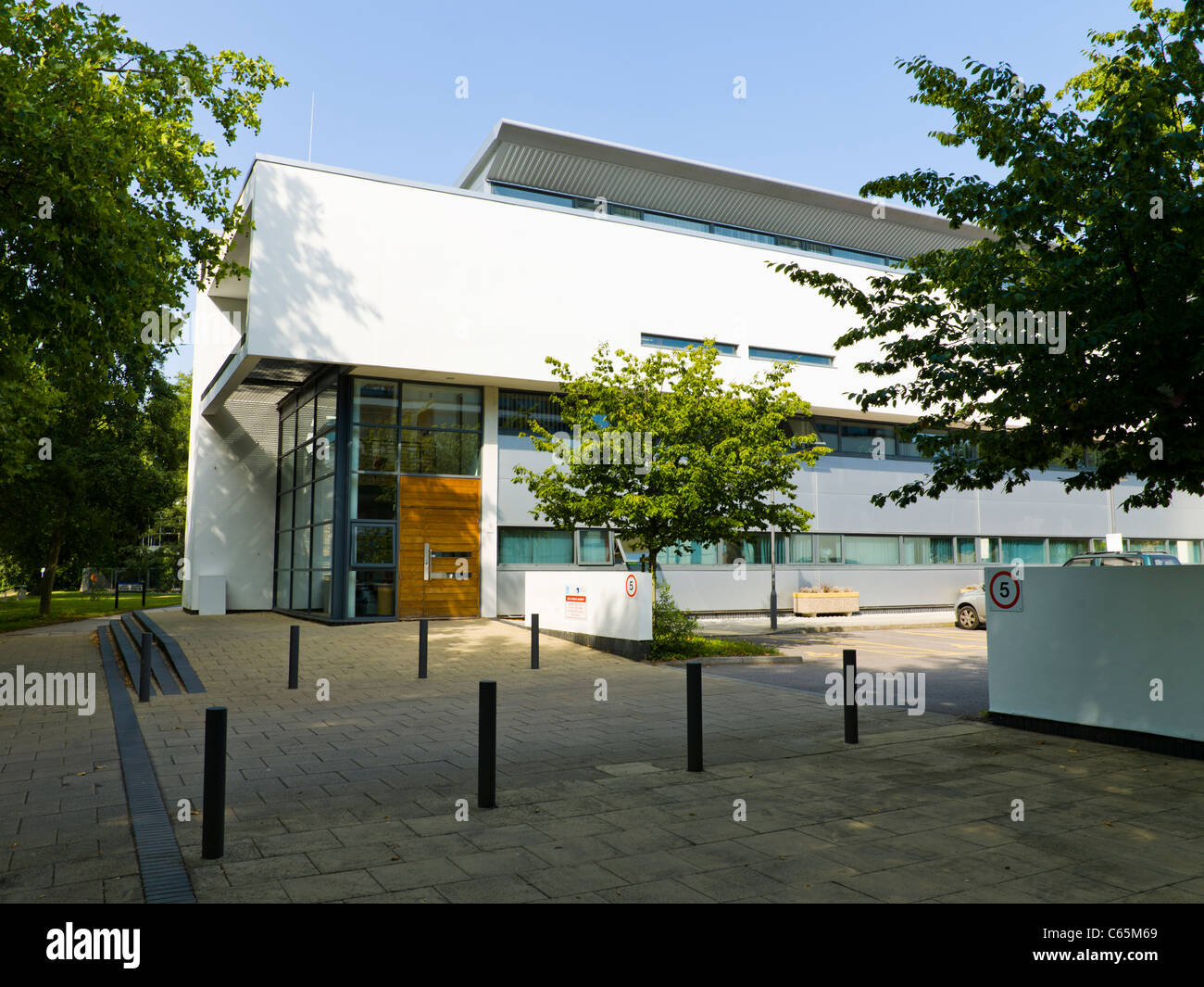 The main entrance to Winchester School of Art. Stock Photo