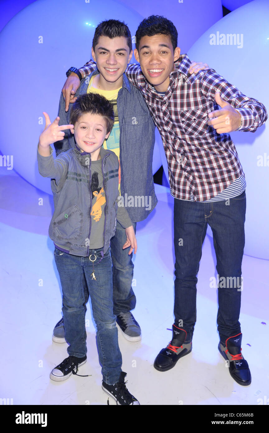 Davis Cleveland, Adam Irigoyen, Roshon Fegan at a public appearance for  Disney Kids and Family Upfront 2011, Gotham Hall, New York, NY March 16,  2011. Photo By: Rob Rich/Everett Collection Stock Photo - Alamy