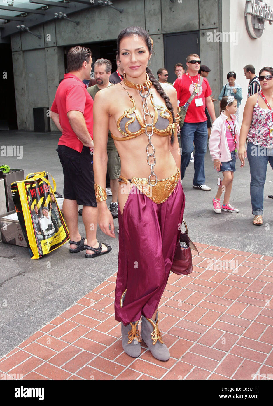 Adrianne Curry out and about for COMIC-CON 2010 Candids - FRI, , San Diego, CA July 23, 2010. Photo By: Adam Orchon/Everett Collection Stock Photo