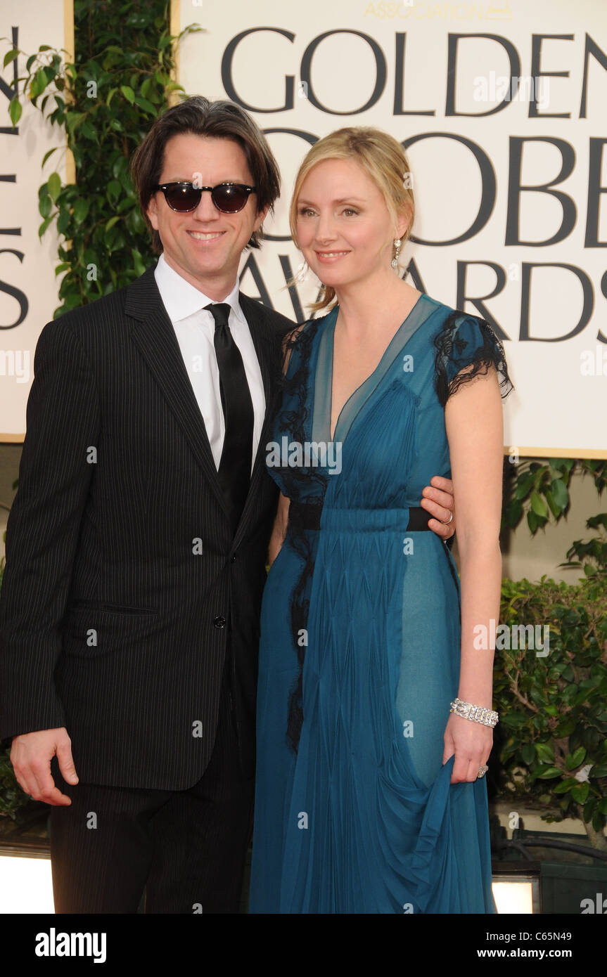John Patrick Walker, Hope Davis at arrivals for The Hollywood Foreign Press Association 68th Annual Golden Globes Awards - ARRIVALS, Beverly Hilton Hotel, Los Angeles, CA January 16, 2011. Photo By: Dee Cercone/Everett Collection Stock Photo