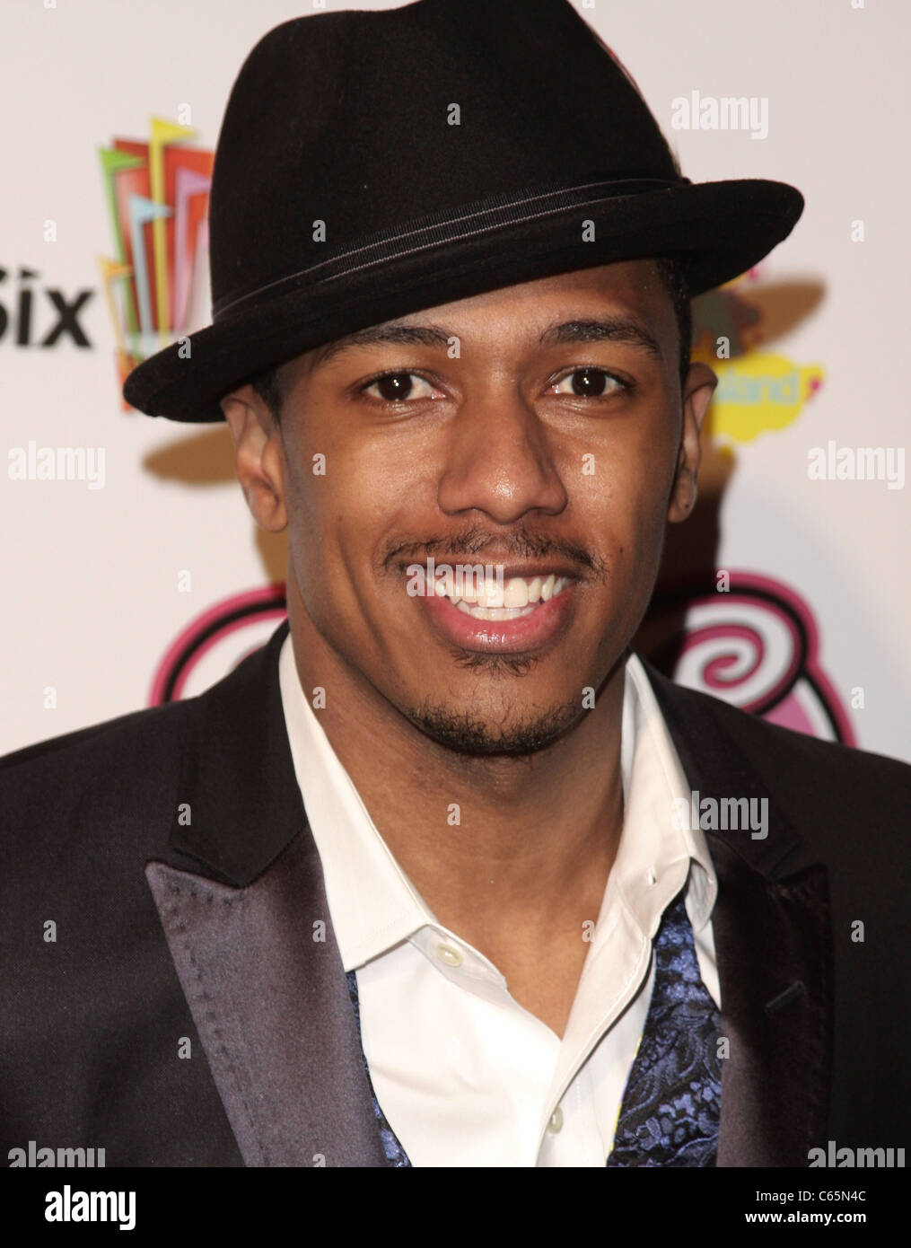Nick Cannon at arrivals for Nickelodeon SCHOOL GYRLS Premiere, Six Flags Magic Mountain, Valencia, CA February 15, 2010. Photo By: Adam Orchon/Everett Collection Stock Photo