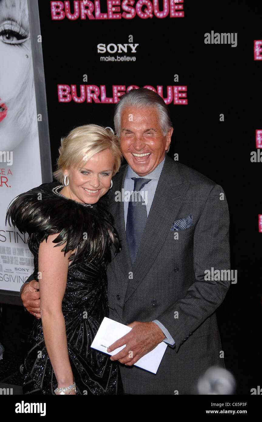 Barbara Sturm, George Hamilton at arrivals for BURLESQUE Premiere, Grauman's Chinese Theatre, Los Angeles, CA November 15, 2010. Photo By: Michael Germana/Everett Collection Stock Photo