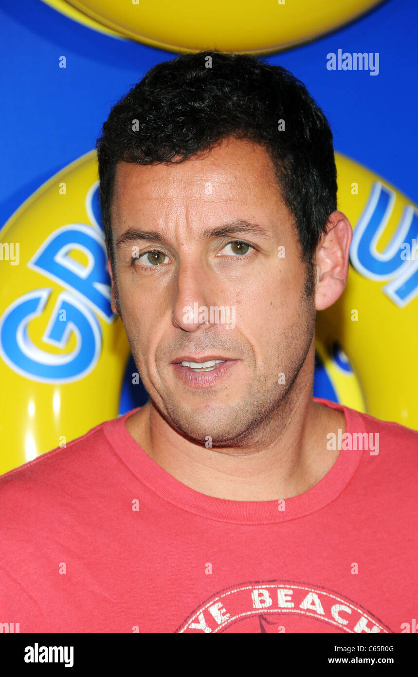Adam Sandler at arrivals for GROWN UPS Premiere, The Ziegfeld Theatre, New York, NY June 23, 2010. Photo By: Desiree Navarro/Everett Collection Stock Photo