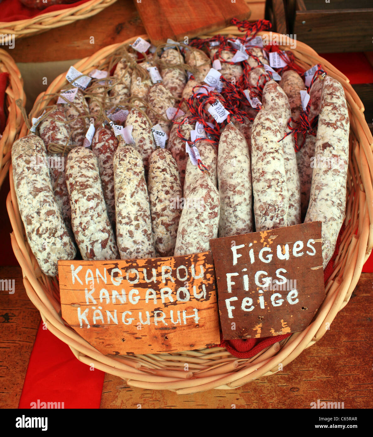 Kangaroo meat sausages hires stock photography and images Alamy