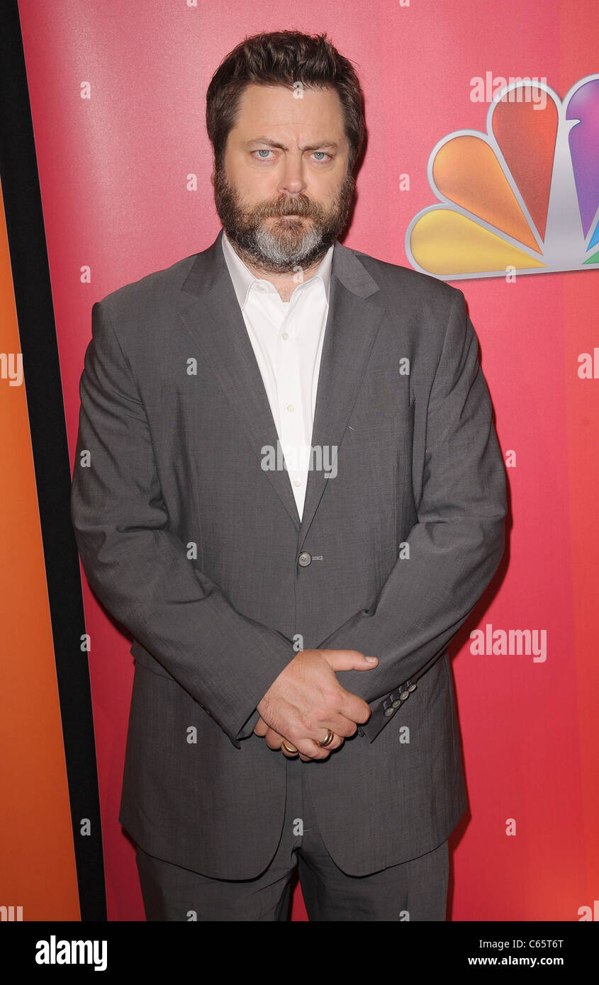 Nick Offerman at arrivals for NBC Upfront Presentation for Fall 2011, Hilton New York, New York, NY May 16, 2011. Photo By: Kristin Callahan/Everett Collection Stock Photo