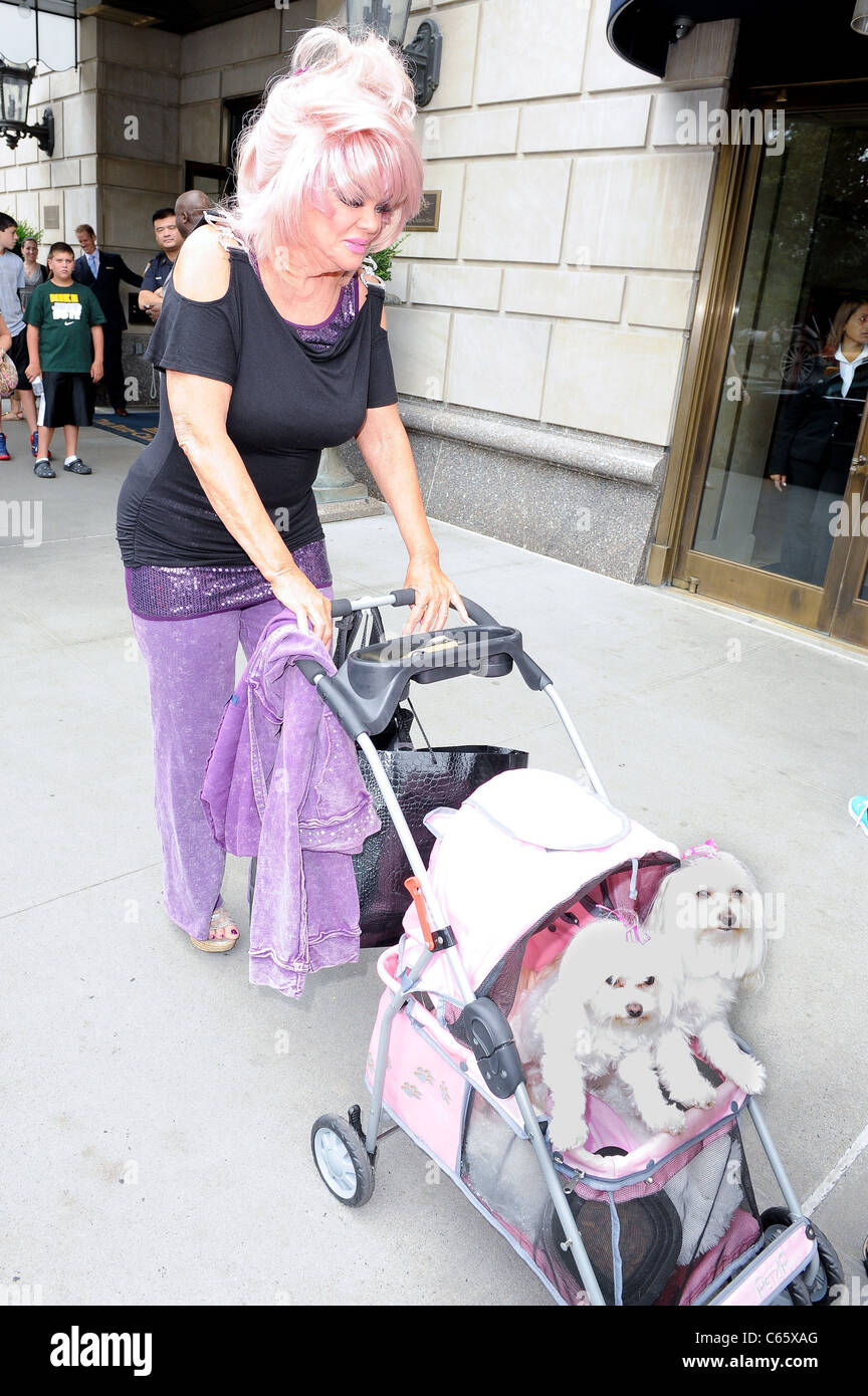 Jan Crouch, walks in Midtown Manhattan out and about for CELEBRITY