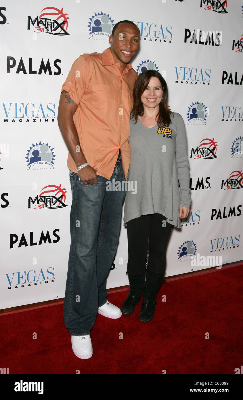 Shawn Marion, Annie Duke at a public appearance for Annual Shawn Marion