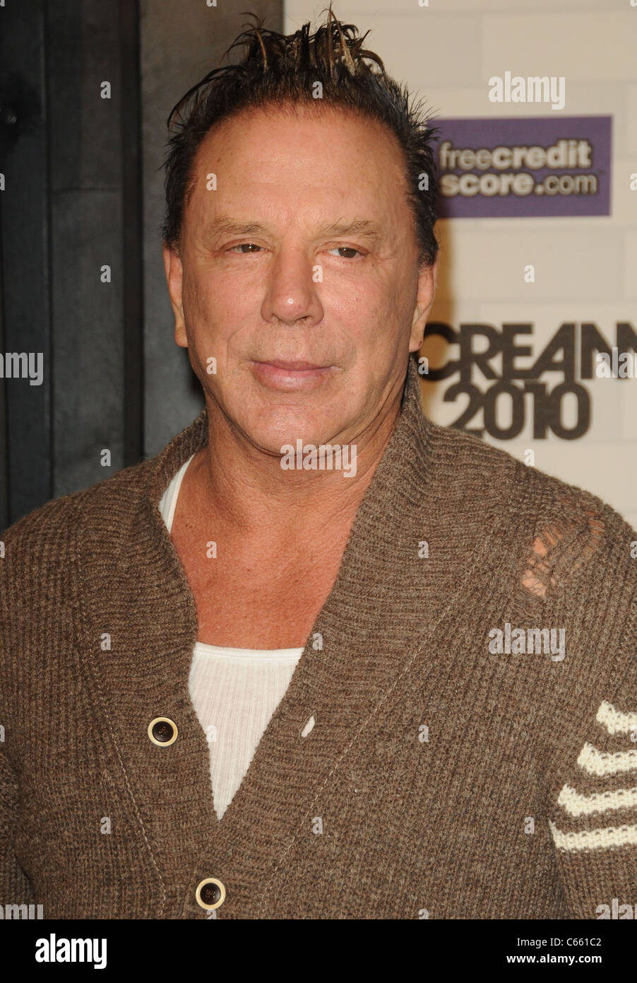 Mickey Rourke Concert Mickey Rourke at arrivals for Spike TV’s SCREAM 2010, Greek Theatre ...