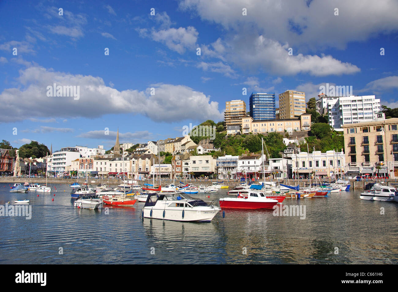 Town and harbour view, Torquay, Devon, England, United Kingdom Stock Photo Alamy
