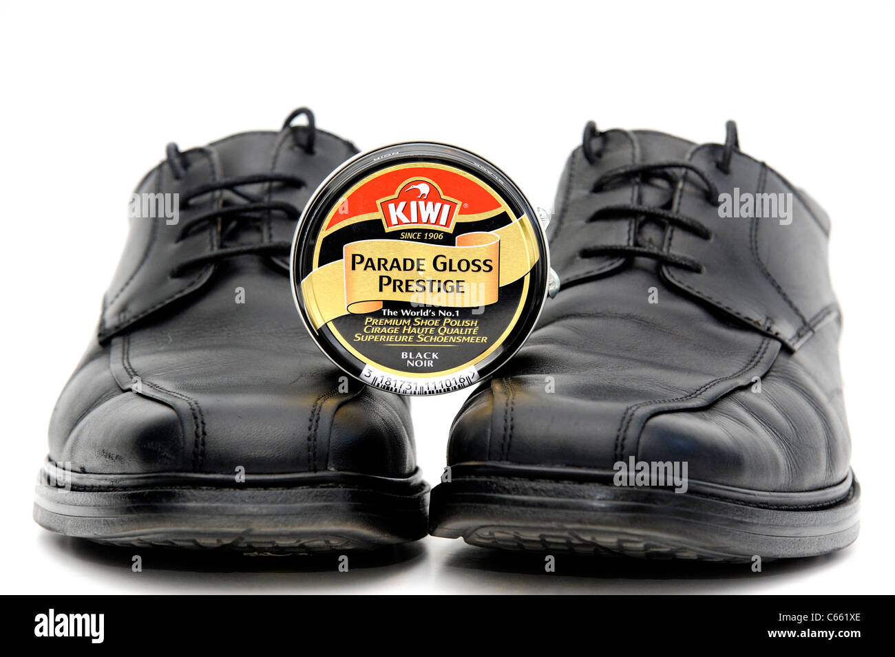 kiwi boot and shoe polish Stock Photo - Alamy