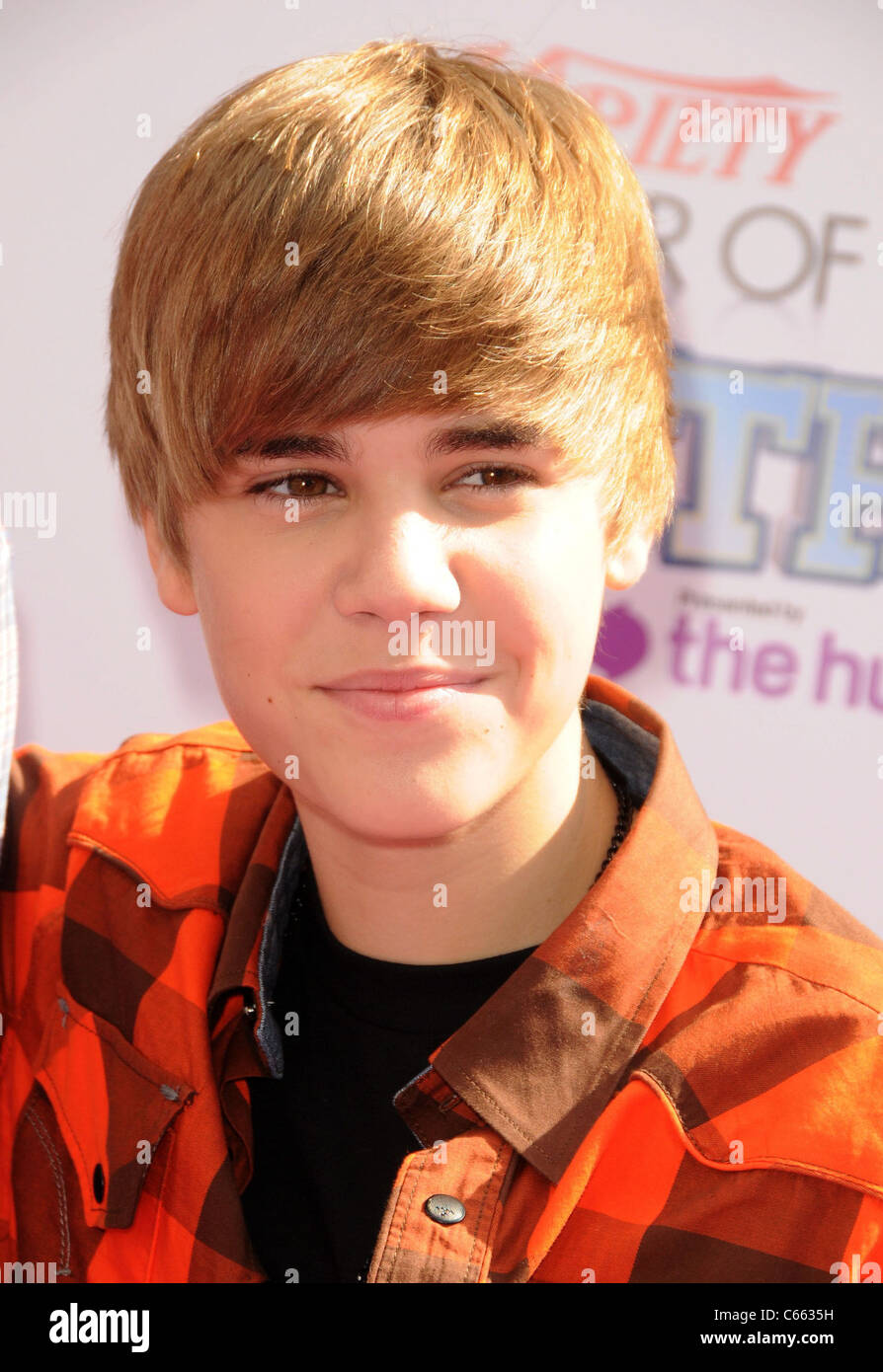 Justin Bieber at arrivals for Variety's 4th Annual Power of Youth Event, Paramount Studios, Los Angeles, CA October 24, 2010. Photo By: Dee Cercone/Everett Collection Stock Photo