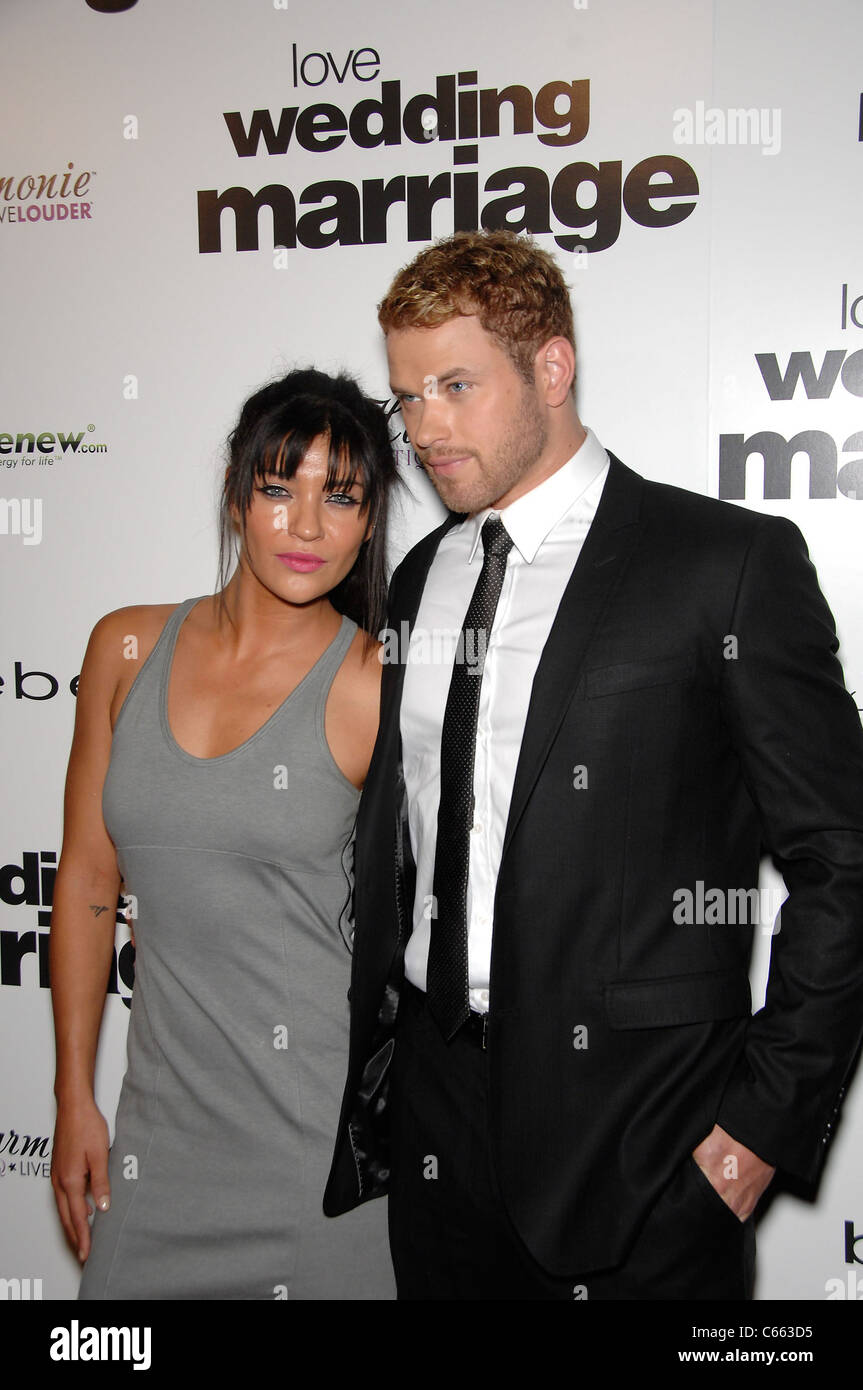 Jessica Szohr, Kellan Lutz at arrivals for LOVE WEDDING MARRIAGE Premiere, Pacific Design Center, Los Angeles, CA May 17, 2011. Stock Photo