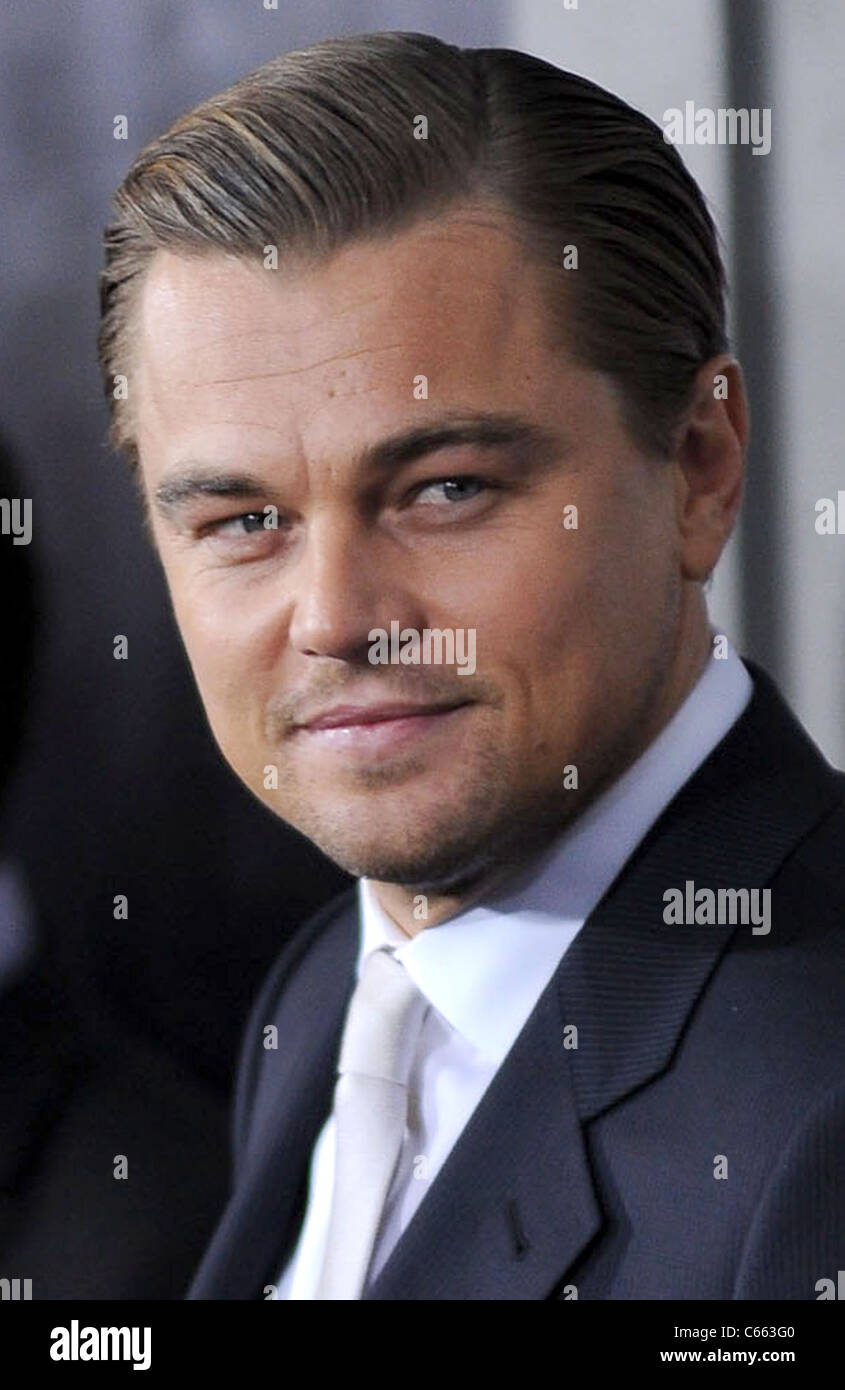 Leonardo DiCaprio at arrivals for SHUTTER ISLAND Premiere, The Ziegfeld Theatre, New York, NY February 17, 2010. Photo By: Kristin Callahan/Everett Collection Stock Photo