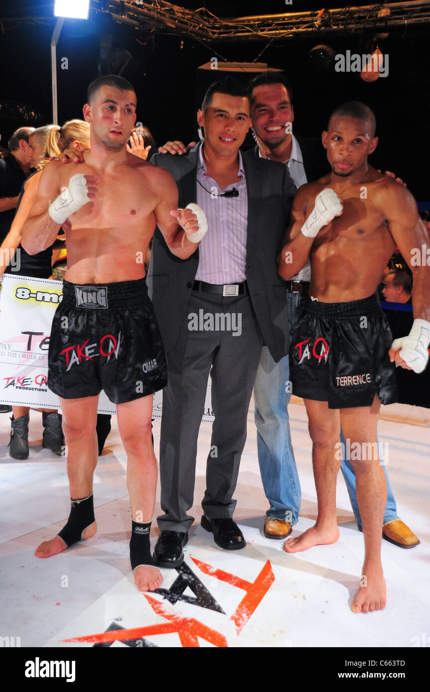 Omar Ahmed (L), Terrence Hill (R) at a public appearance for TAKE ON