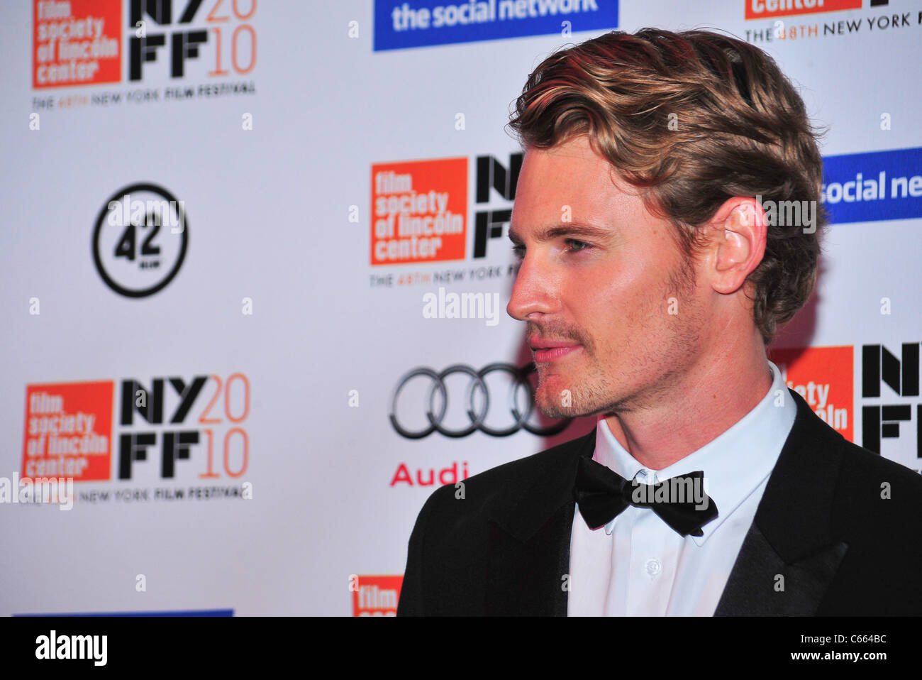 Josh Pence at arrivals for The 48th New York Film Festival Opening Night Premiere of THE SOCIAL NETWORK, Alice Tully Hall at Lincoln Center, New York, NY September 24, 2010. Photo By: Gregorio T. Binuya/Everett Collection Stock Photo