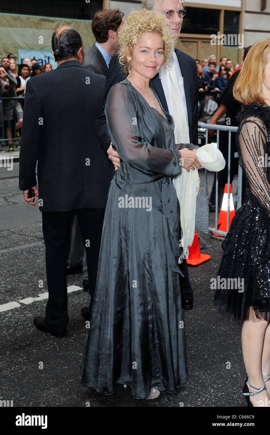 Amy Irving, Kenneth Bowser, Jr., enter the Foxwoods Theater for the opening night of 'Spiderman: Turn Off the Dark' out and about for CELEBRITY CANDIDS - TUE, , New York, NY June 14, 2011. Photo By: Ray Tamarra/Everett Collection Stock Photo