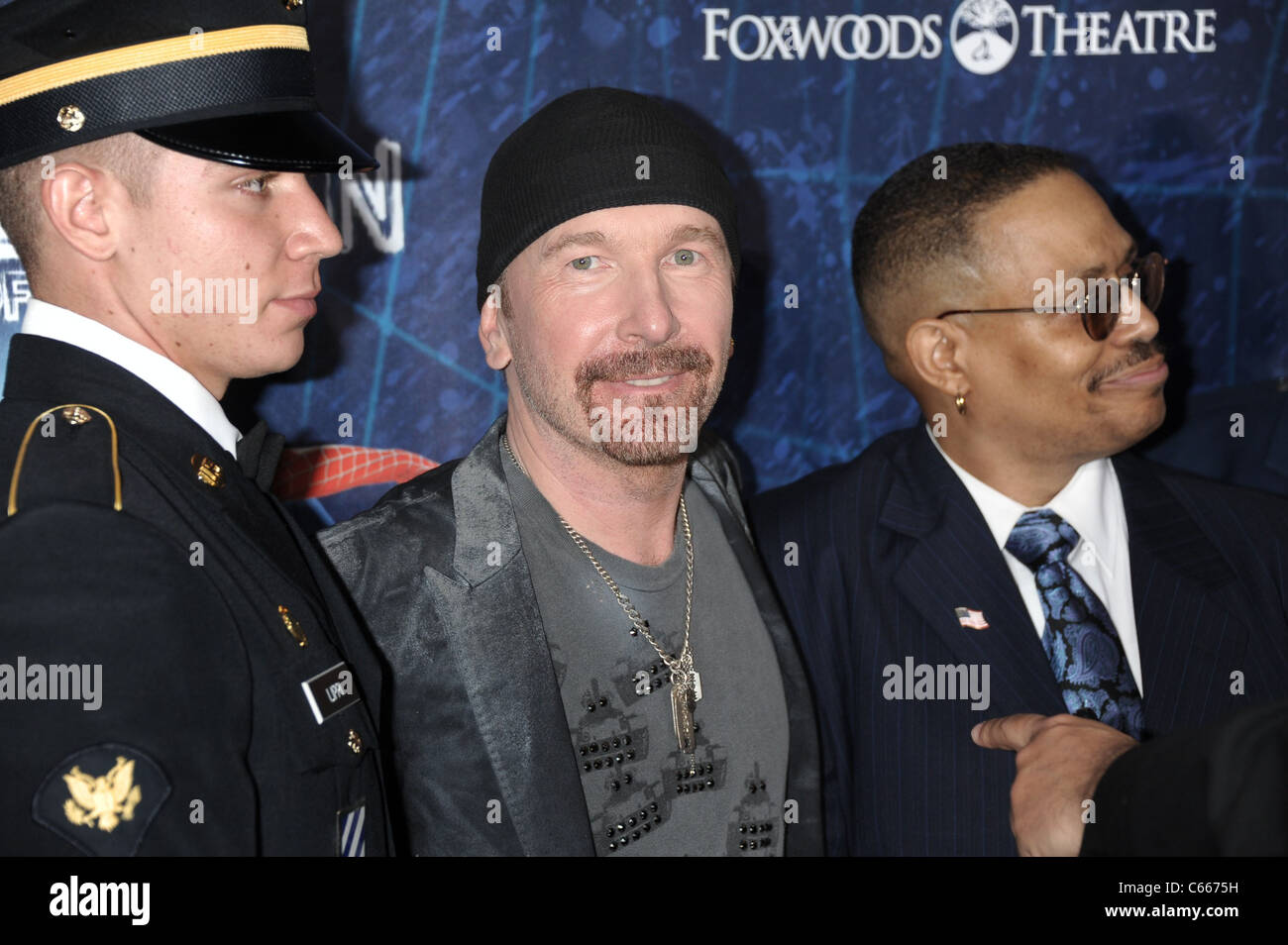 Edge in attendance for Spider-Man: Turn Off The Dark Opening Night on Broadway, The Foxwoods Theatre, New York, NY June 14, 2011. Photo By: Rob Rich/Everett Collection Stock Photo