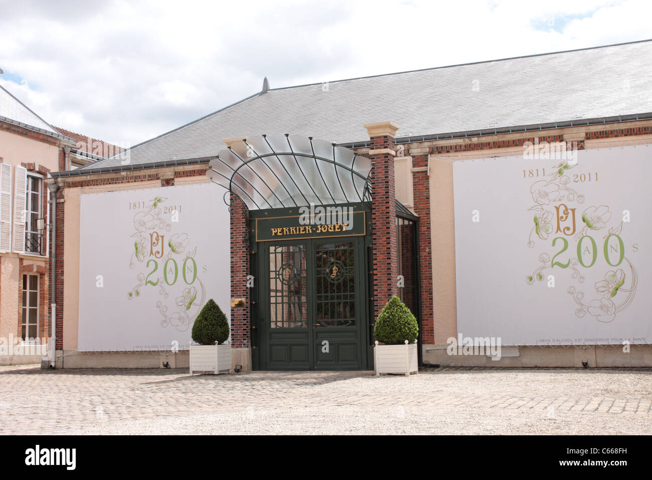 Perrier Jouet Champagne Cellars Epernay France Stock Photo