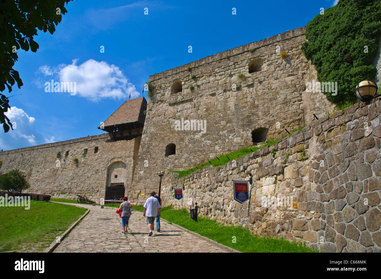 Fortress walls Eger city Heves county Hungary Europe Stock Photo