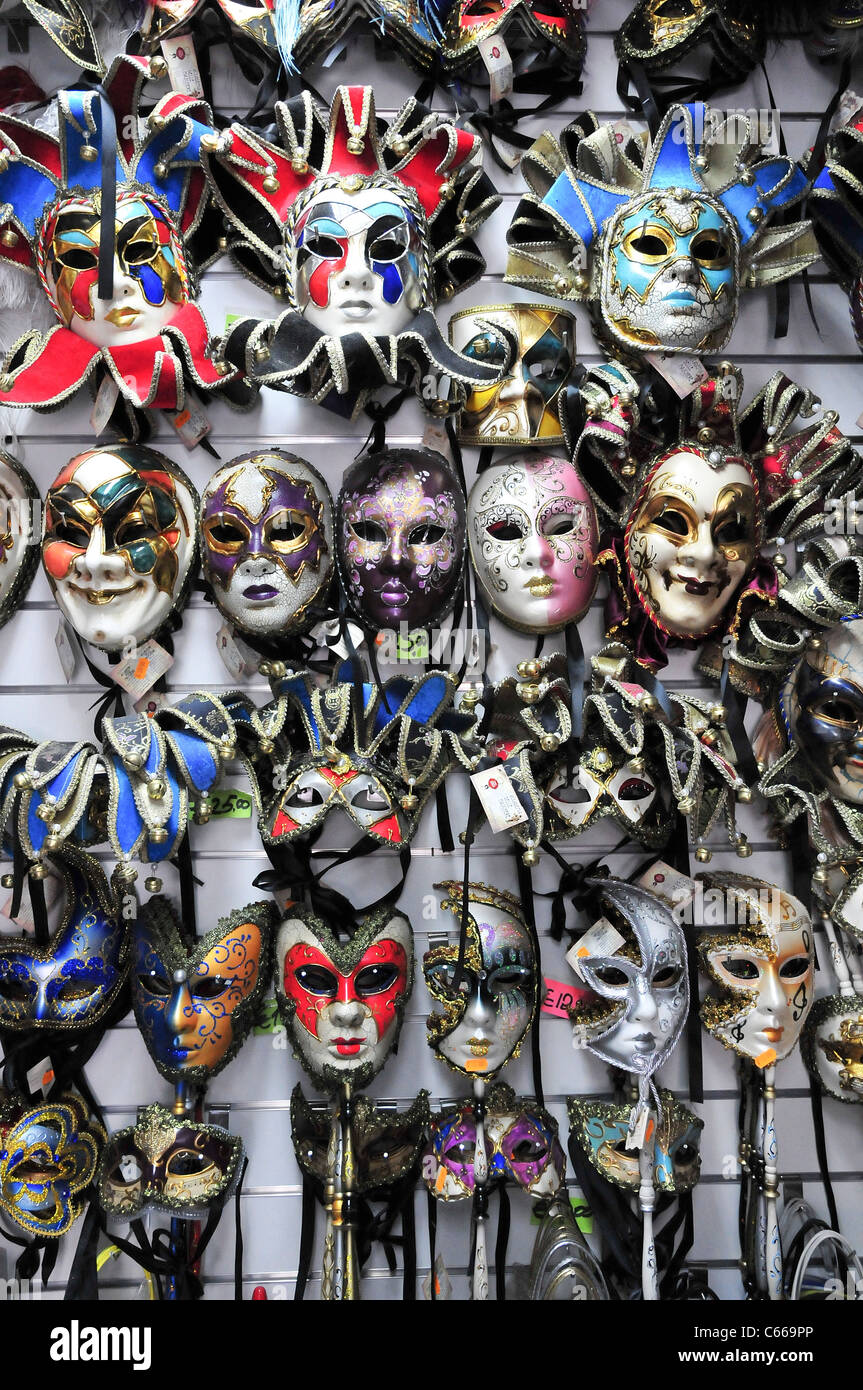 Rome, Italy Souvenir Shop selling masks Stock Photo Alamy