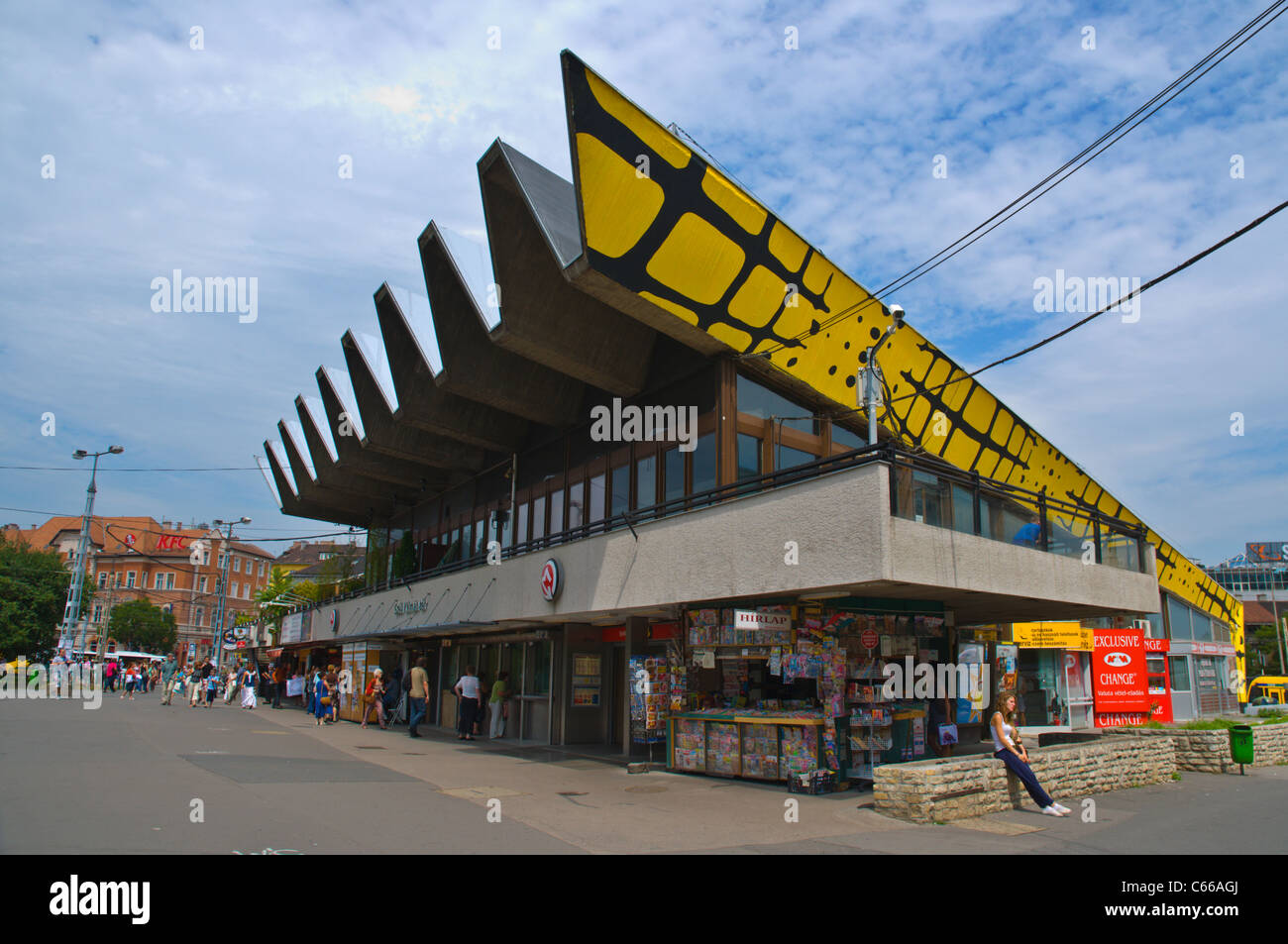 Metro station building at Moszkva Ter square which in March 2011 was  renamed Szell Kalman ter in Buda district Budapest Hungary Stock Photo -  Alamy