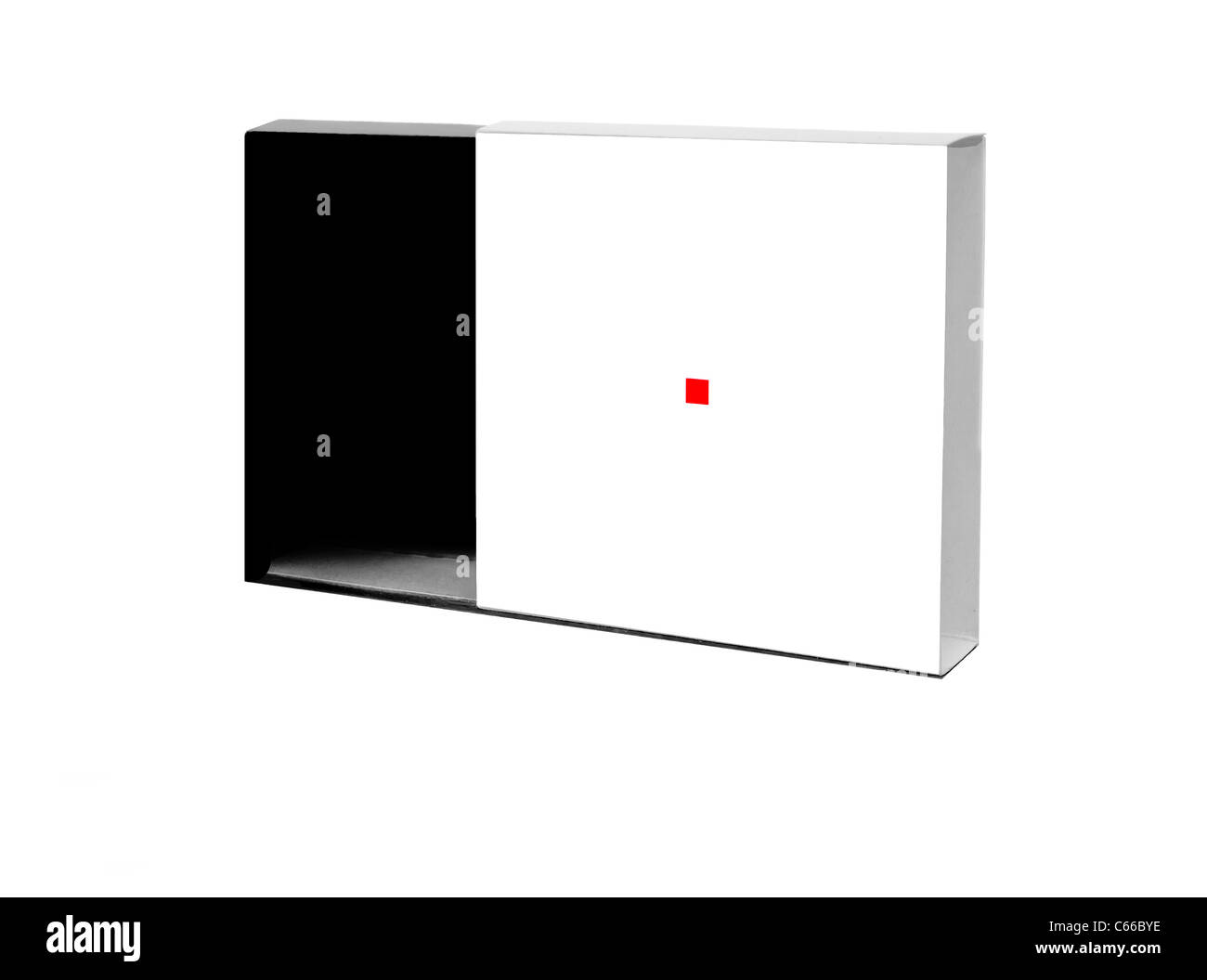Japanese paper box black and white Stock Photo