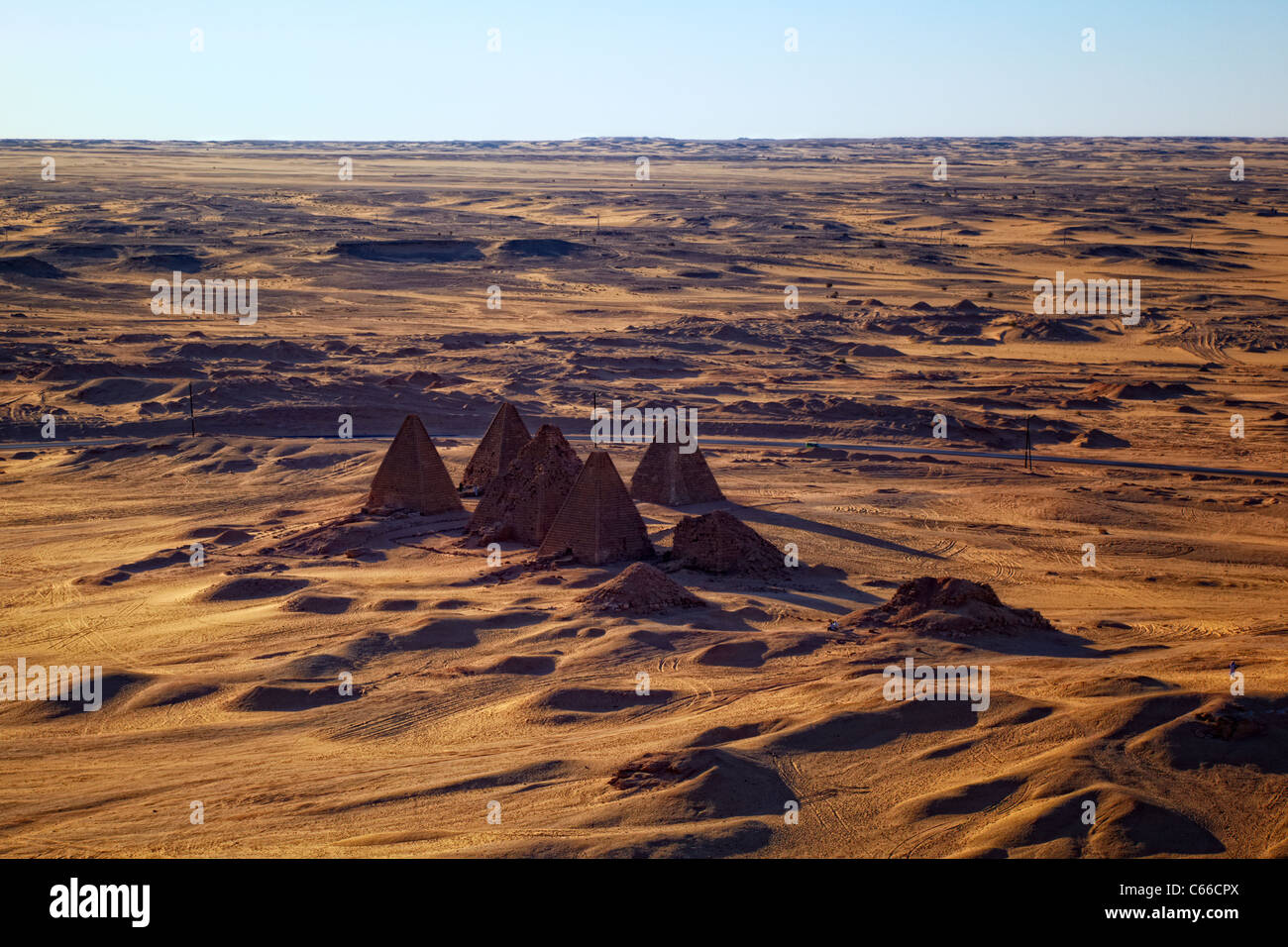 Jebel Barkal Pyramids, Northern Sudan, Africa (UNESCO World Heritage) Stock Photo