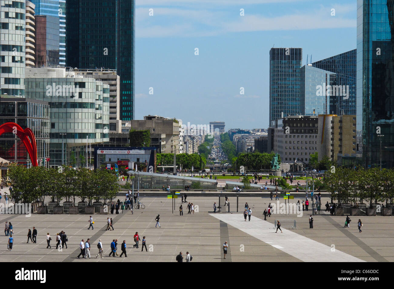 La Defense is the main commercial area of Paris Stock Photo