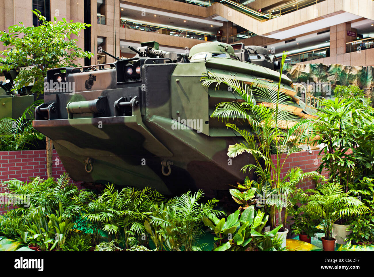AAVP7 Amphibious Assault Vehicle, Taipei Aerospace Defense Technology Exhibition, 2011, Taiwan Stock Photo