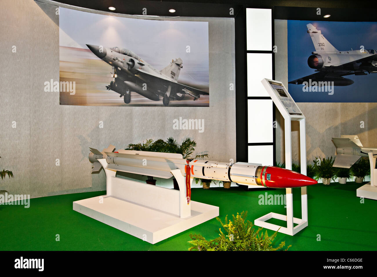 MICA Air to Air Missile, Taipei Aerospace Defense Technology Exhibition, 2011, Taiwan Stock Photo