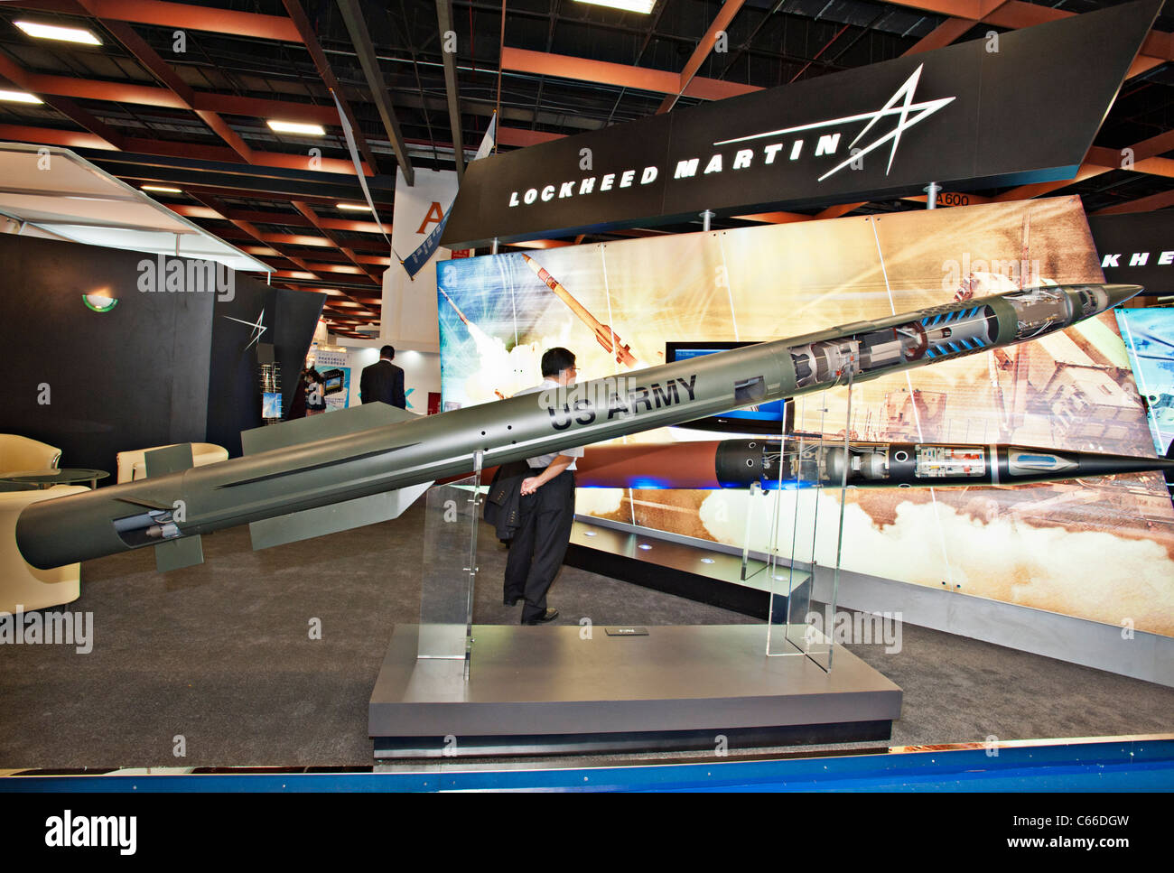 PAC 3 Missile, Patriot Advanced Capability 3 Missile, Taipei Aerospace Defense Technology Exhibition, 2011, Taiwan Stock Photo