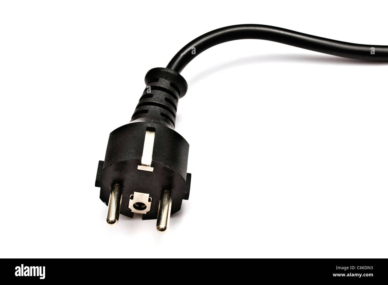 Electric plug isolated on the white background Stock Photo - Alamy