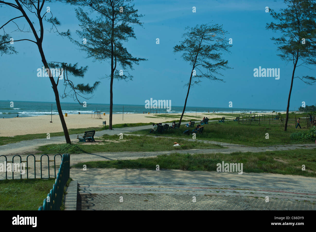A view of Penambur Beach Mangalore-Karnataka-India. Stock Photo