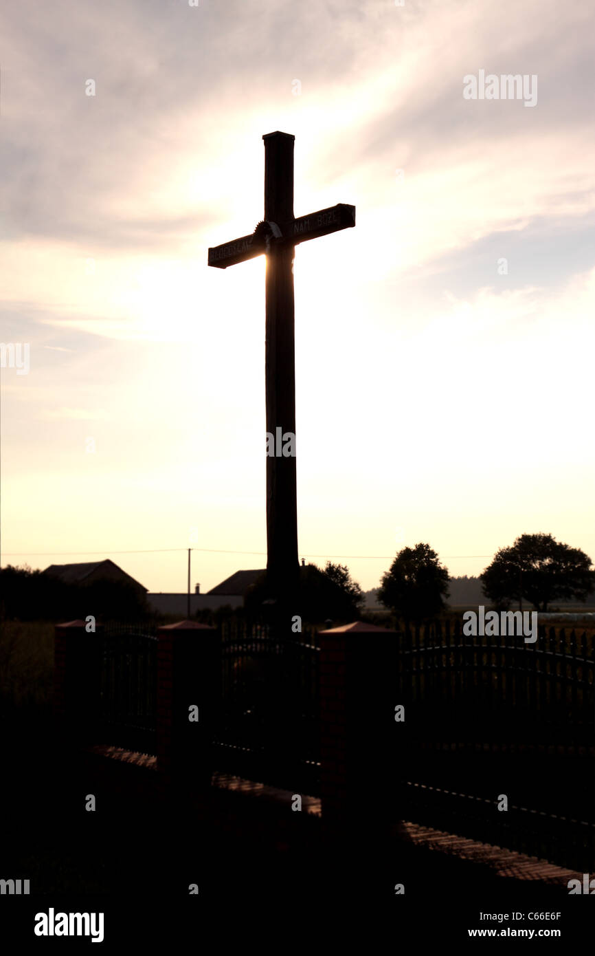 Big wooden cross Stock Photo - Alamy