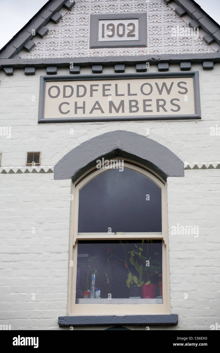 Oddfellows Chambers 1902 in Middlebridge Street, Romsey, Hampshire, UK in August was home to