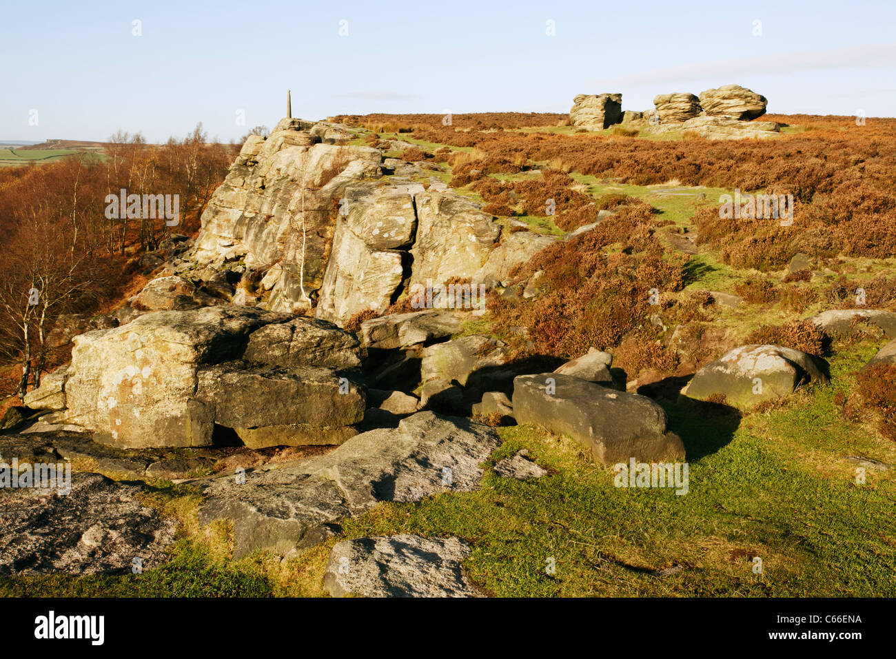 Birchen Edge, Derbyshire, England Stock Photo Alamy