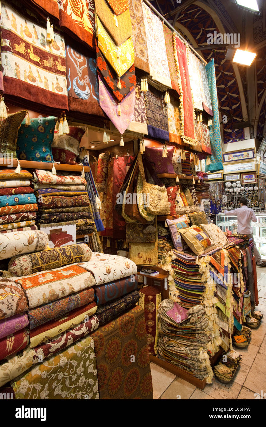 Grand bazaar istanbul turkey travel shop fabric hires stock