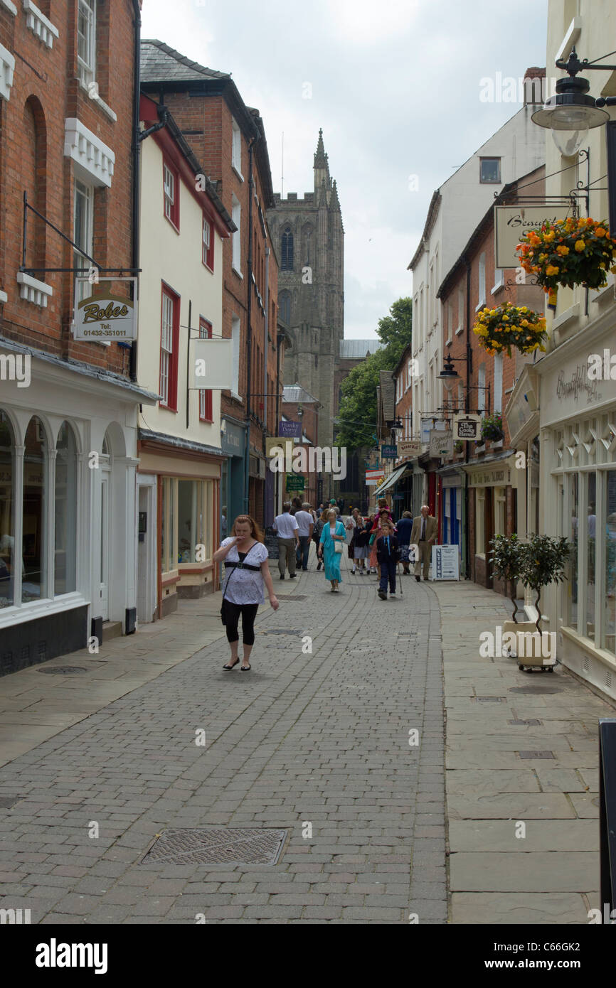 Church Street in Hereford, England Stock Photo Alamy
