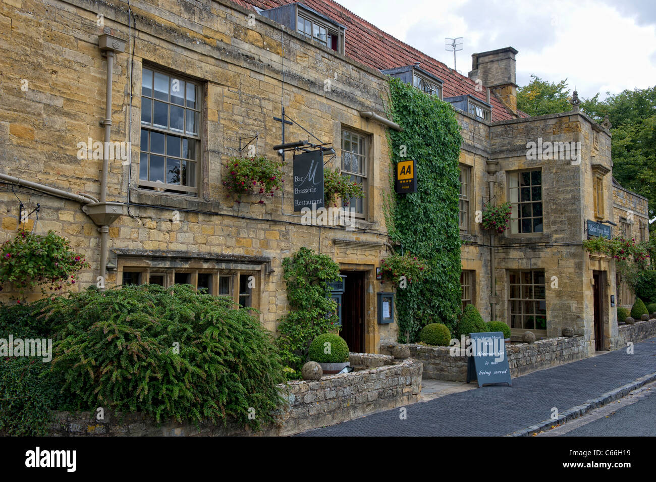 Hotel, Pub and restaurant built from traditional Cotswold stone in