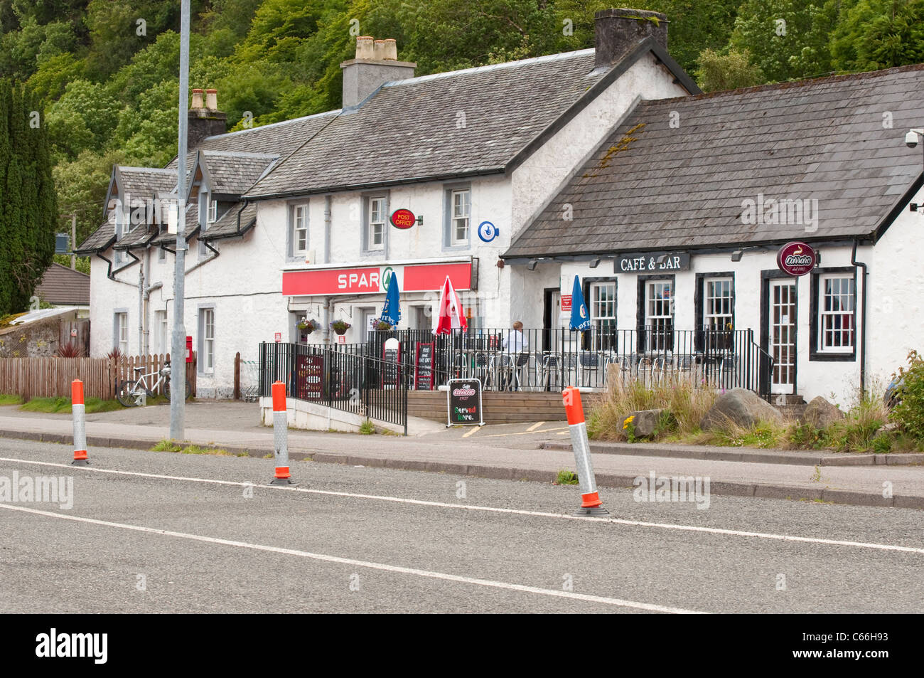 The post office and Spar shop at Craignure on the Isle of Mull Stock