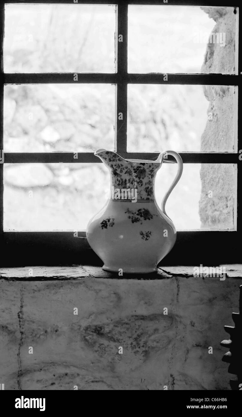 Window with handle Black and White Stock Photos & Images - Alamy