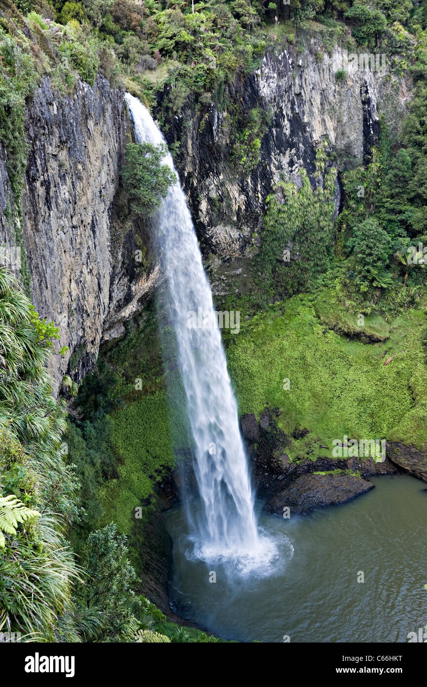 The Beautiful Bridal Veil Falls on the Pakoka River Makomako Waikato