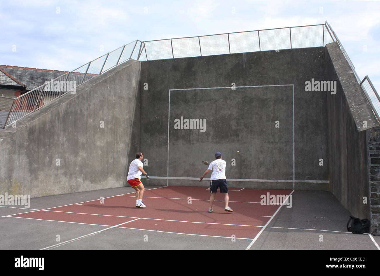 Handball Court In South Wales C66KED 