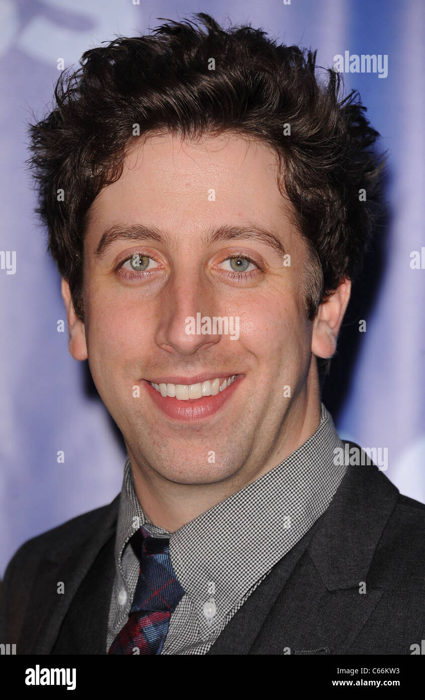 Simon Helberg at arrivals for CBS Upfront Presentation for Fall 2011, The Tent at Lincoln Center, New York, NY May 18, 2011. Photo By: Kristin Callahan/Everett Collection Stock Photo