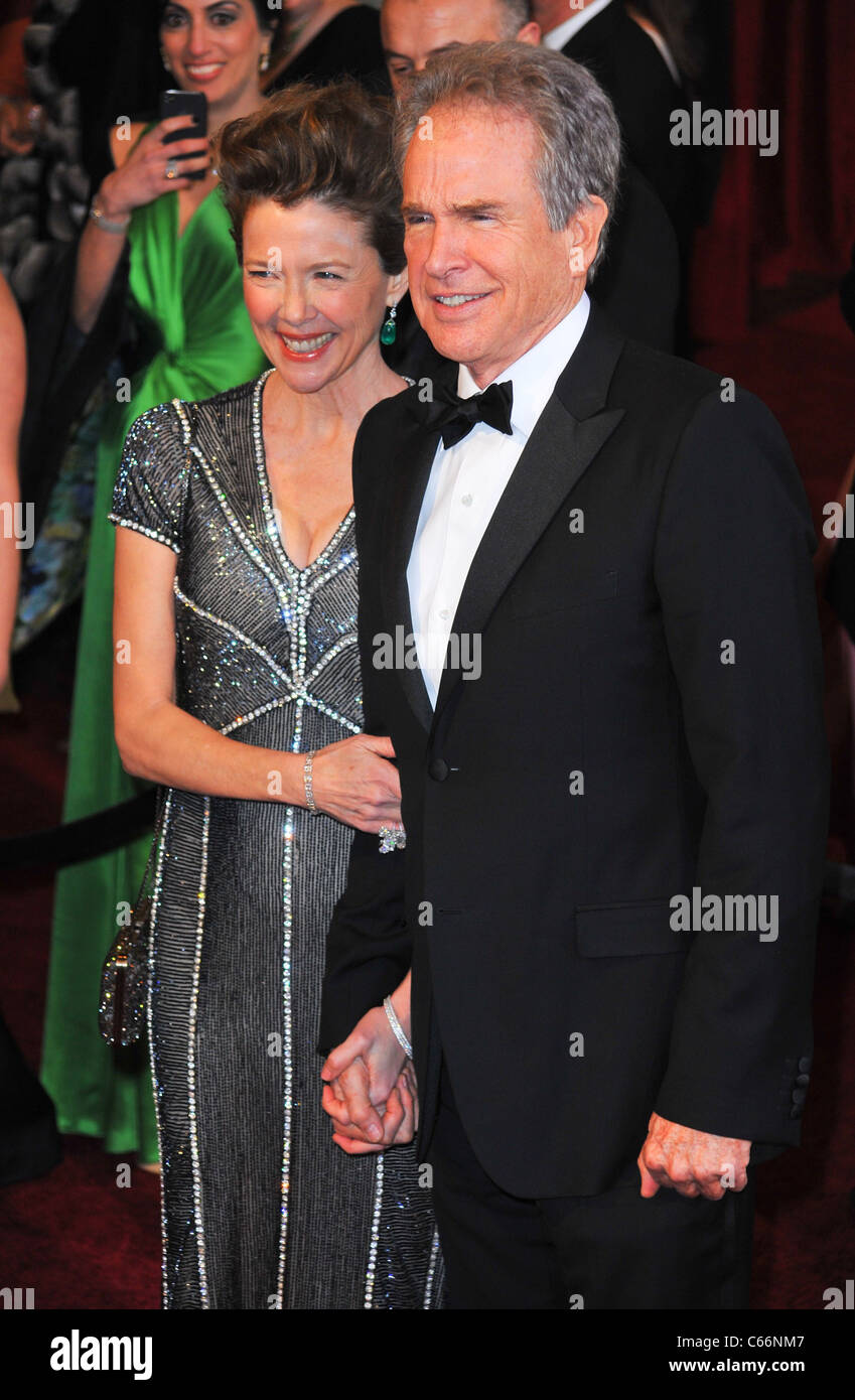 Annette Bening, Warren Beatty at arrivals for The 83rd Academy Awards Oscars - Arrivals Part 2, The Kodak Theatre, Los Angeles, Stock Photo